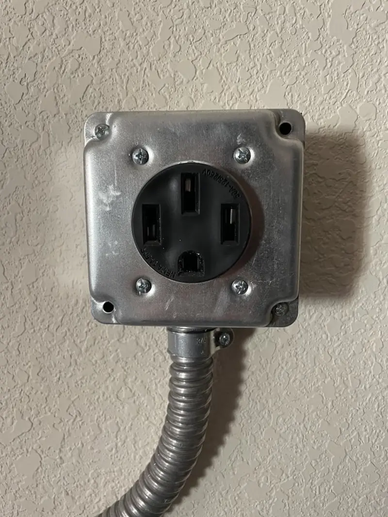 NEMA 14-50 outlet installed for Electrical Panel Upgrade in Green Acres