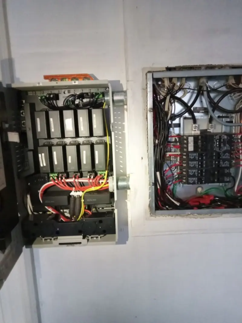 Electrical panel upgrade completed for Security Camera Wiring in Green Acres